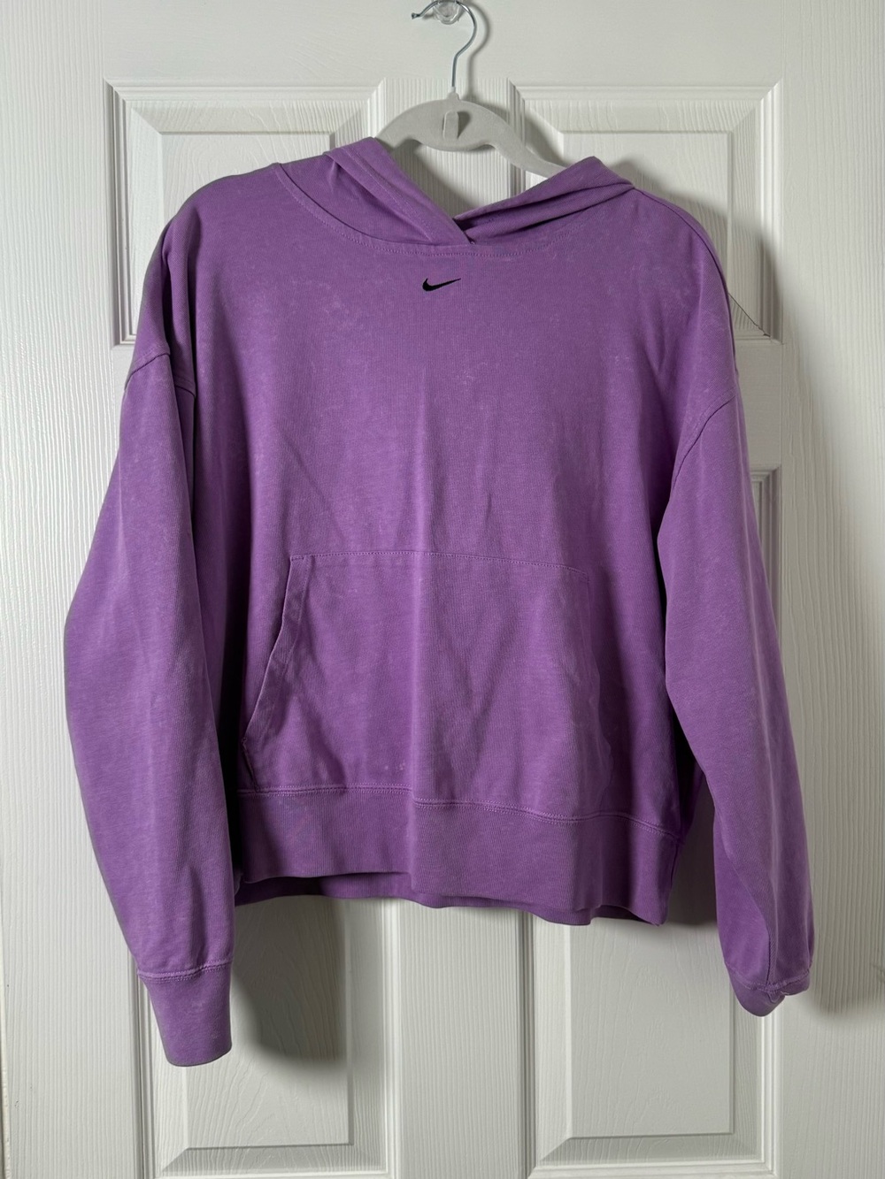 Nike Women's Lavender Pullover Hoodie with Small Swoosh